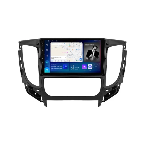 Mitsubishi L200 2015-2017 Android Multimedya 9 inç 8-64 GB CarPlay Navigasyon Ekran ürün görseli 1