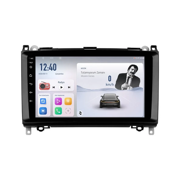 Mercedes Vito 2007-2023 Android Multimedya 9 inç 10-256 GB Pro CarPlay Navigasyon Ekran ürün görseli 1