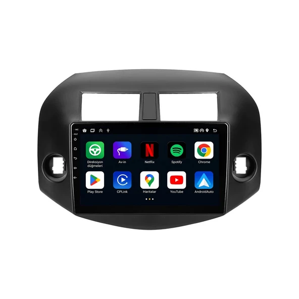 Toyota RAV4 2006-2012 Android Multimedya 9 inç 10-256 GB Pro CarPlay Navigasyon Ekran ürün görseli 1