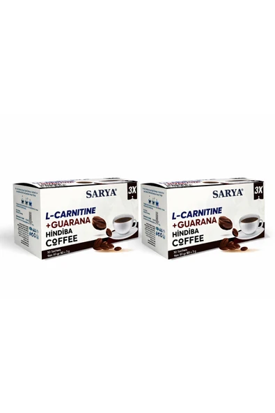 SARYA L-Carnitine + Guarana Hindiba Kahvesi 30 Saşe Tok Tutan Kahve 2’li Set ürün görseli 1