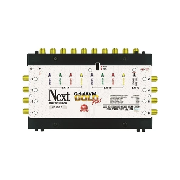 Next Ye-10/8 Kaskatlı Uydu Santral Multiswitch 130001 ürün görseli 1