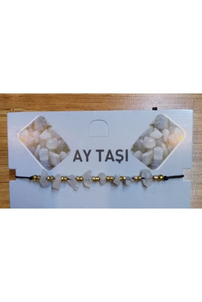 Berra Sifa Doğal Taş Ayarlanabilir Ay Taşı Bileklik ürün görseli 1