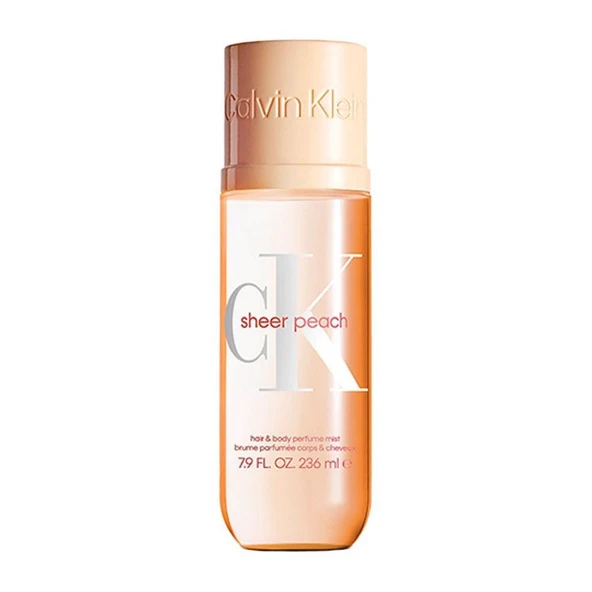 Calvin Klein Sheer Peach Hair & Body Mist 236 ml Unisex Vücut Spreyi ürün görseli 1
