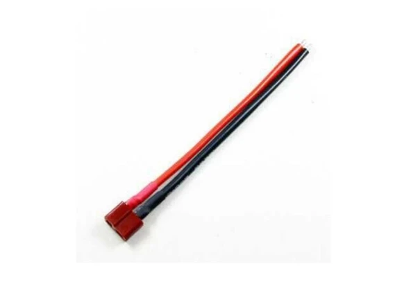 14AWG T-Plug (Deans) Dişi 10 cm Silikon Kablo ürün görseli 1