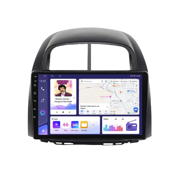 Daihatsu Sirion 2006-2009 Android Multimedya 9 inç 4-64 GB CarPlay Navigasyon Ekran ürün görseli 1