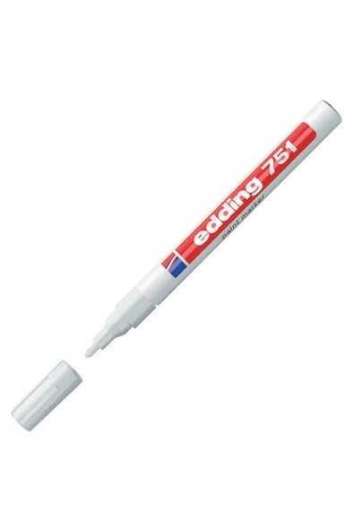 Edding 751 Boya Dekor Markör Kalem Beyaz ürün görseli 1