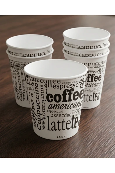 cancup karton bardak 25 Adet 7 Oz Karton Bardak Ekonomik Paket Tek Kullanımlık Kağıt Bardak Sıcak & Soğuk Uyumlu ürün görseli 1