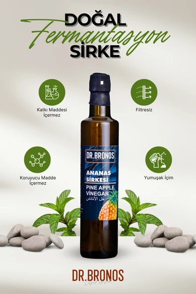 Dr.Bronos Ananas Sirkesi 500 ml - Resim 2