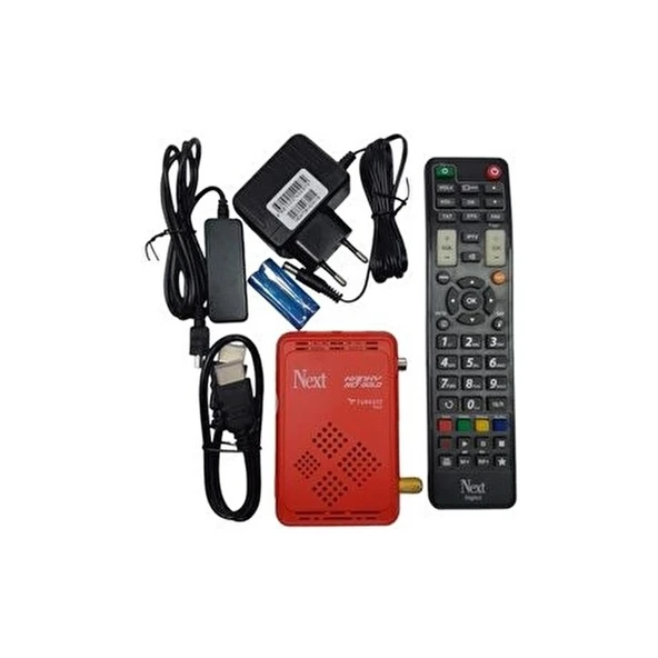 Next & Nextstar Next Kanky Hd Gold Full Hd Uydu Alıcısı Kırmızı Renk, Wi-Fi Desteği ve Full HD Görüntü Kalitesi ürün görseli 1