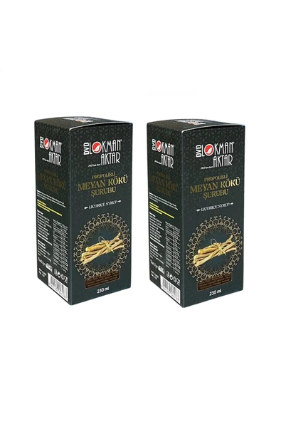 DVD Lokman Aktar Propolisli Meyan Kökü Şurubu 230 ml, 2 Adet, DVD Lokman Aktar ürün görseli 1
