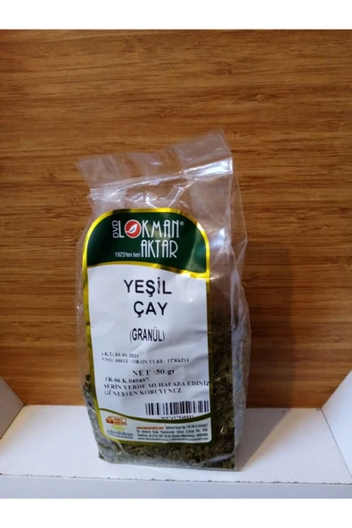 Lokman Aktar Yeşil Çay 50.gr (granül) ürün görseli 1