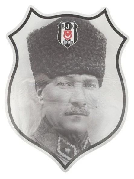 Beşiktaş Atatürk Arma Büyük Sticker 40X50Cm Orijinal Lisanslı Ürün ürün görseli 1
