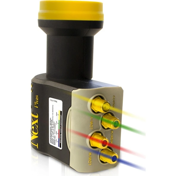 Next Gold Plus 0,1dB Quattro Merkezi Sistem LNB 2019 Model Yüksek Performanslı Uzun Süreli Kullanım için ürün görseli 1