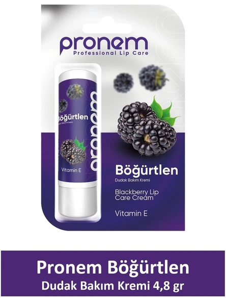 Pronem Dudak Bakım Kremi Böğürtlen 4,8 gr ürün görseli 1