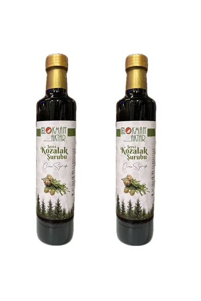 DVD Lokman Aktar Servi Kozalağı Şurubu 500ml Cupressus Sempervirens 2Adet, Lokman Aktar ürün görseli 1