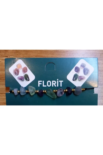 Berra Sifa Doğal Taş Ayarlanabilir Florit Taşı Bileklik ürün görseli 1