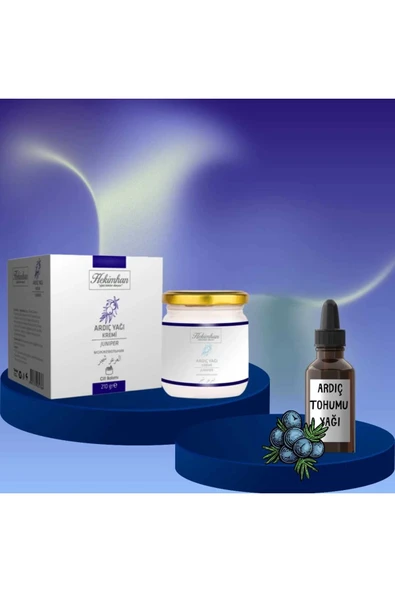 hekimhan bitkisel Ardıç Yağı Kremi 210 gr ve Ardıç Tohumu Yağı 20 ml ürün görseli 1