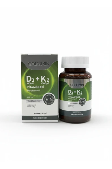 cadomin D3-K2 Vitaminleri Kapsül 60 Adet ürün görseli 1