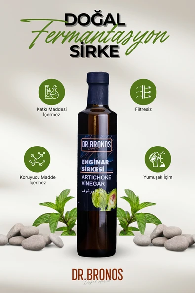 Dr.Bronos Enginar Sirkesi 500 ml - Resim 2
