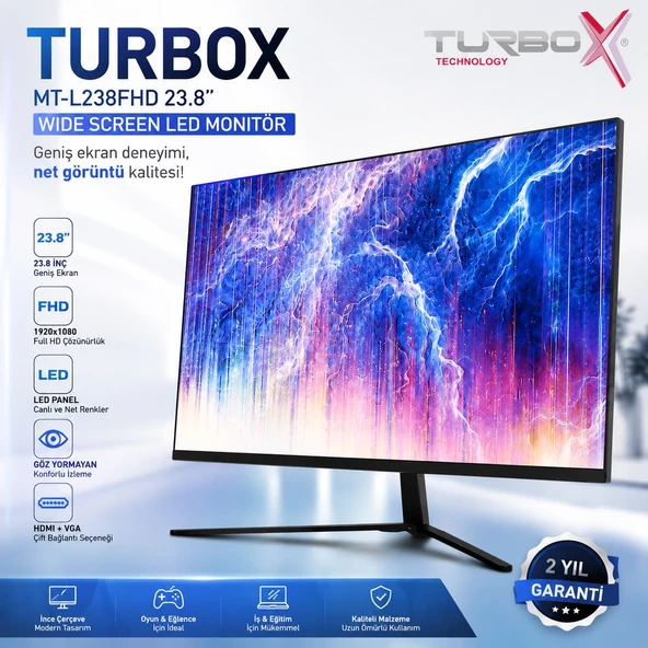 TURBOX MONITÖR MT-L238FHD 23.8'' ürün görseli 1