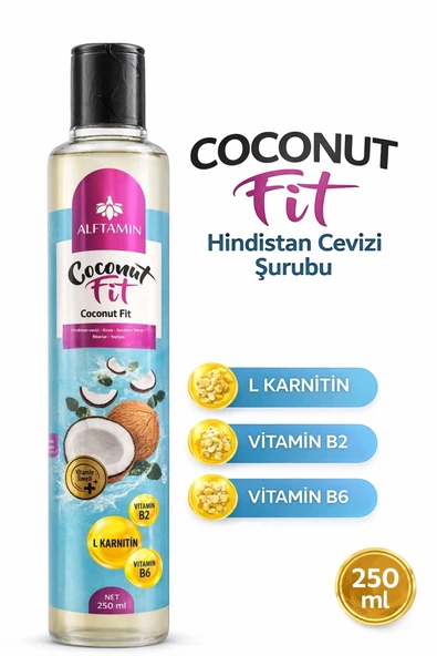 ALFTAMİN Coconut Fit Hindistan Cevizi Şurubu Mix 250 ml – Doğal İçerik ürün görseli 1