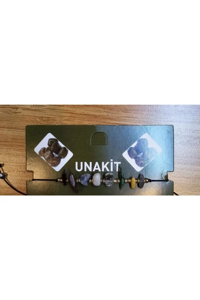 Berra Sifa Doğal Taş Ayarlanabilir Unakit Taşı Bileklik ürün görseli 1