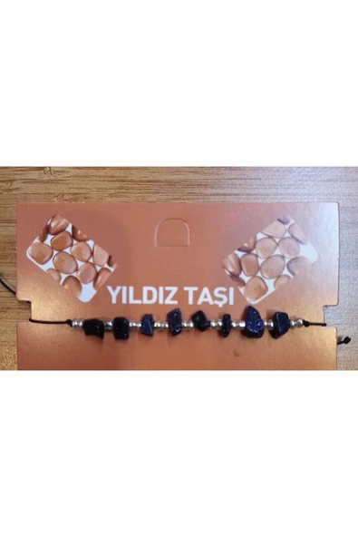 Berra Sifa Doğal Taş Ayarlanabilir Yıldız Taşı Bileklik ürün görseli 1