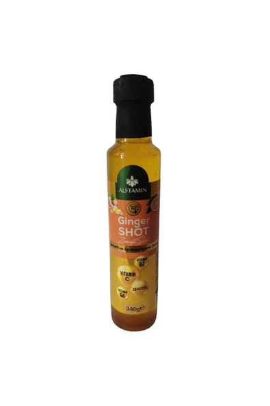 ALFTAMİN Alftamin Ginger Shot Zencefil ve Zerdeçal İçeren Şurup 340 g ürün görseli 1