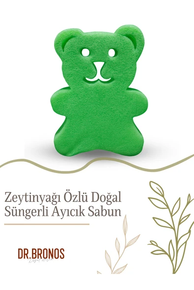 Dr.Bronos Zeytinyağı Özlü Doğal Süngerli Ayıcık Sabun 135 gr ürün görseli 1