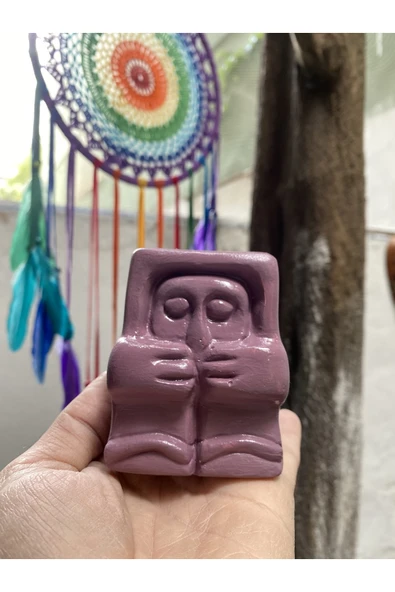 vifetusrenkli Nirvana Meditasyon Heykel - Özel Hediyelik Kutusunda - Mor ürün görseli 1