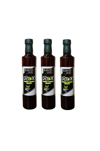 DVD Lokman Aktar Detox Sirkesi, Katkısız, 500ml 3 Adet, ürün görseli 1