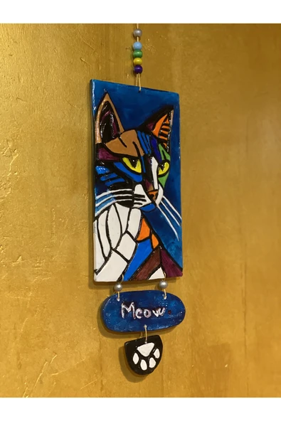 Kedi Duvar Süsü - Resim 6