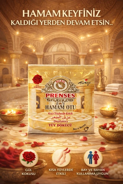 PRENSES Gül Kokulu Tüy Dökücü Toz - Hamam Otu 150gr 1 Adet ürün görseli 1