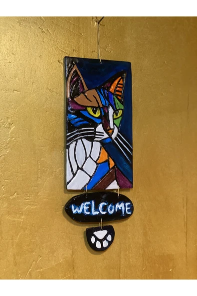 Kedi Duvar Süsü - Resim 5