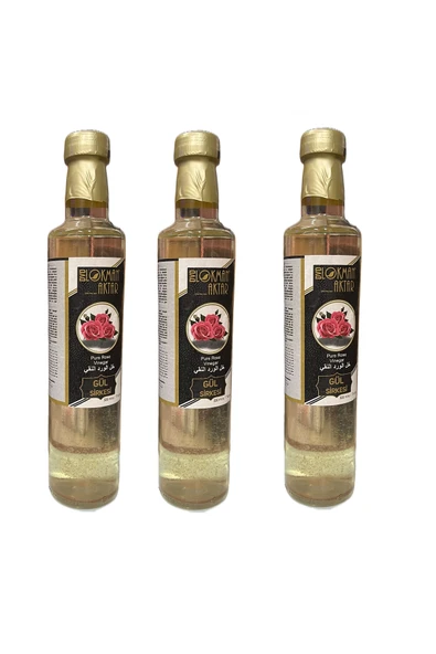 DVD Lokman Aktar Gül Sirkesi, Katkısız, 500ml 3 Adet, Lokman Aktar ürün görseli 1