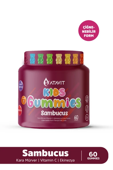ATAVİT Kids Sambucus 60 Gummies ürün görseli 1