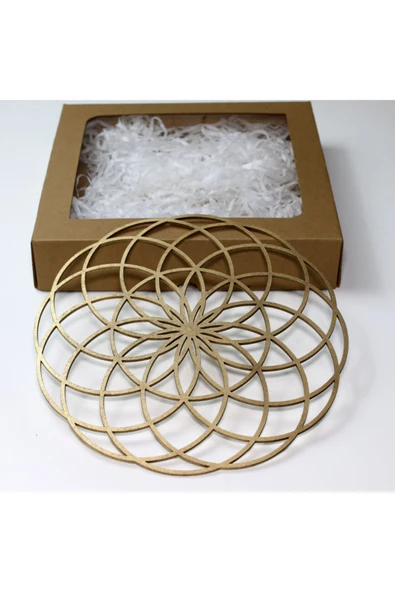 Yaşam Çiçeği Torus Tablo 3'lü Set - Resim 3