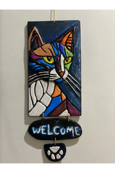Kedi Duvar Süsü - Resim 6