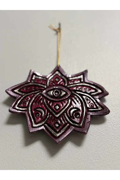 Lotus Desenli Göz Duvar Süsü - Hediyelik kutusunda ürün görseli 1