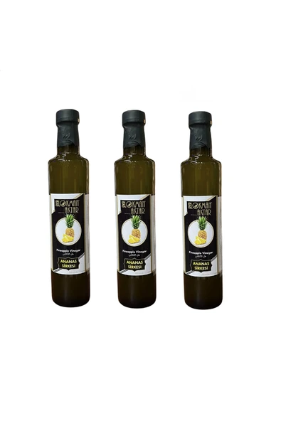 DVD Lokman Aktar Ananas Sirkesi, Katkısız, 500ml 3 Adet, ürün görseli 1