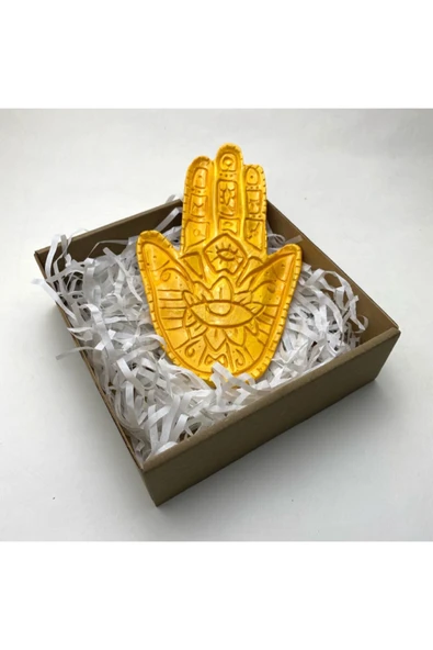 Hamsa Tütsülük | Bereket Tütsülüğü | Özel Hediyelik Kutusunda | Sarı ürün görseli 1