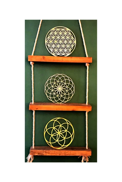 Yaşam Çiçeği Torus Tablo 3'lü Set ürün görseli 1