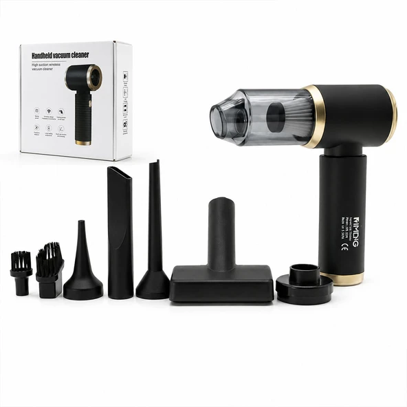 HANDHELD VACUUM CLEANER 2İN1=ÇEKME - ÜFLEME OTO - ARAÇ - EV EL TİPİ SÜPÜRGE ŞARJLI MİNİ - TAŞINABİLİR KH-128 (5433) ürün görseli 1