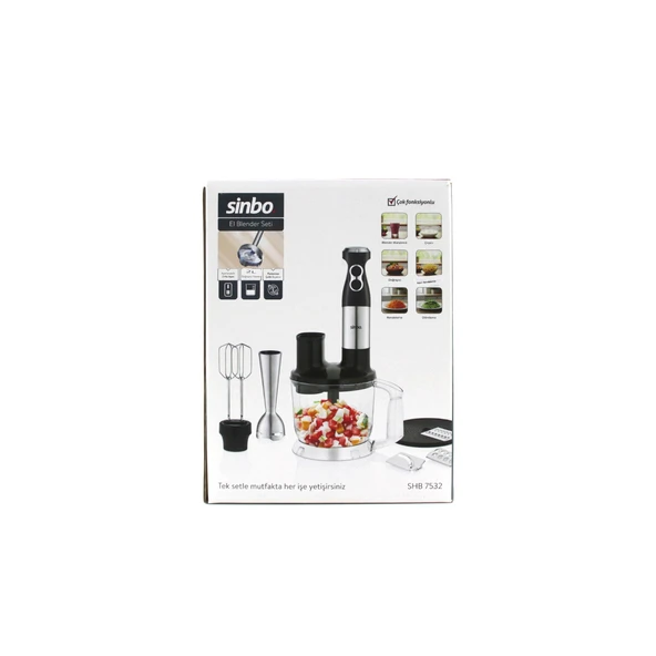 MULTİ BLENDER SETİ 2LT HAZNELİ SHB-7532 (5433) ürün görseli 1