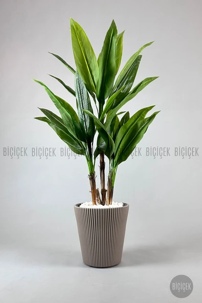 BİÇİÇEK Luna Saksı 37 Cm Mocha - Resim 8