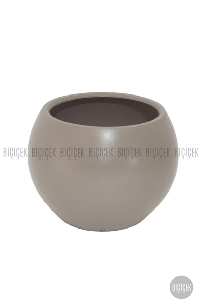 BİÇİÇEK Küre Saksı 37 Cm Mocha - Resim 3