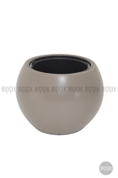 BİÇİÇEK Küre Saksı 51 Cm Mocha - Resim 8