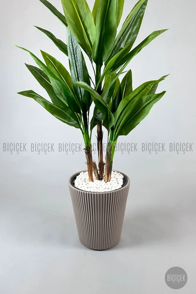 BİÇİÇEK Luna Saksı 37 Cm Mocha - Resim 7
