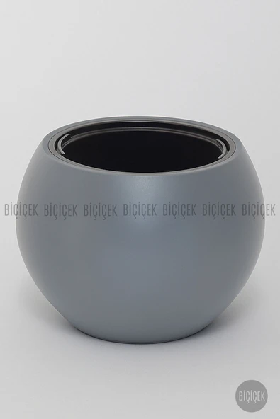 BİÇİÇEK Küre Saksı 51 Cm Antresi̇t ürün görseli 1