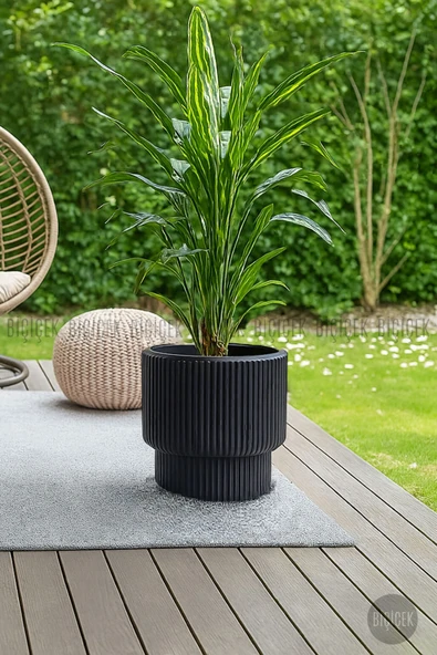 BİÇİÇEK Vega Saksı 32 Cm Mocha - Resim 3